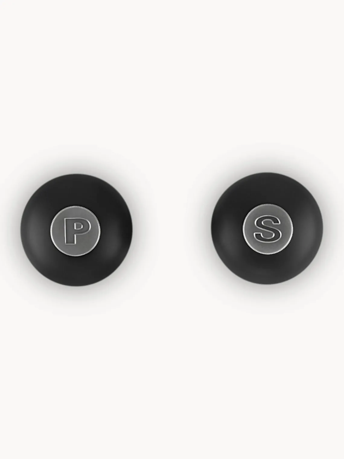 Molinillos De Especias|Molinillos De Especias>LE CREUSET Salero y pimentero con molinillo de cerámica Creuset, 2 uds. Negro mate, plateado