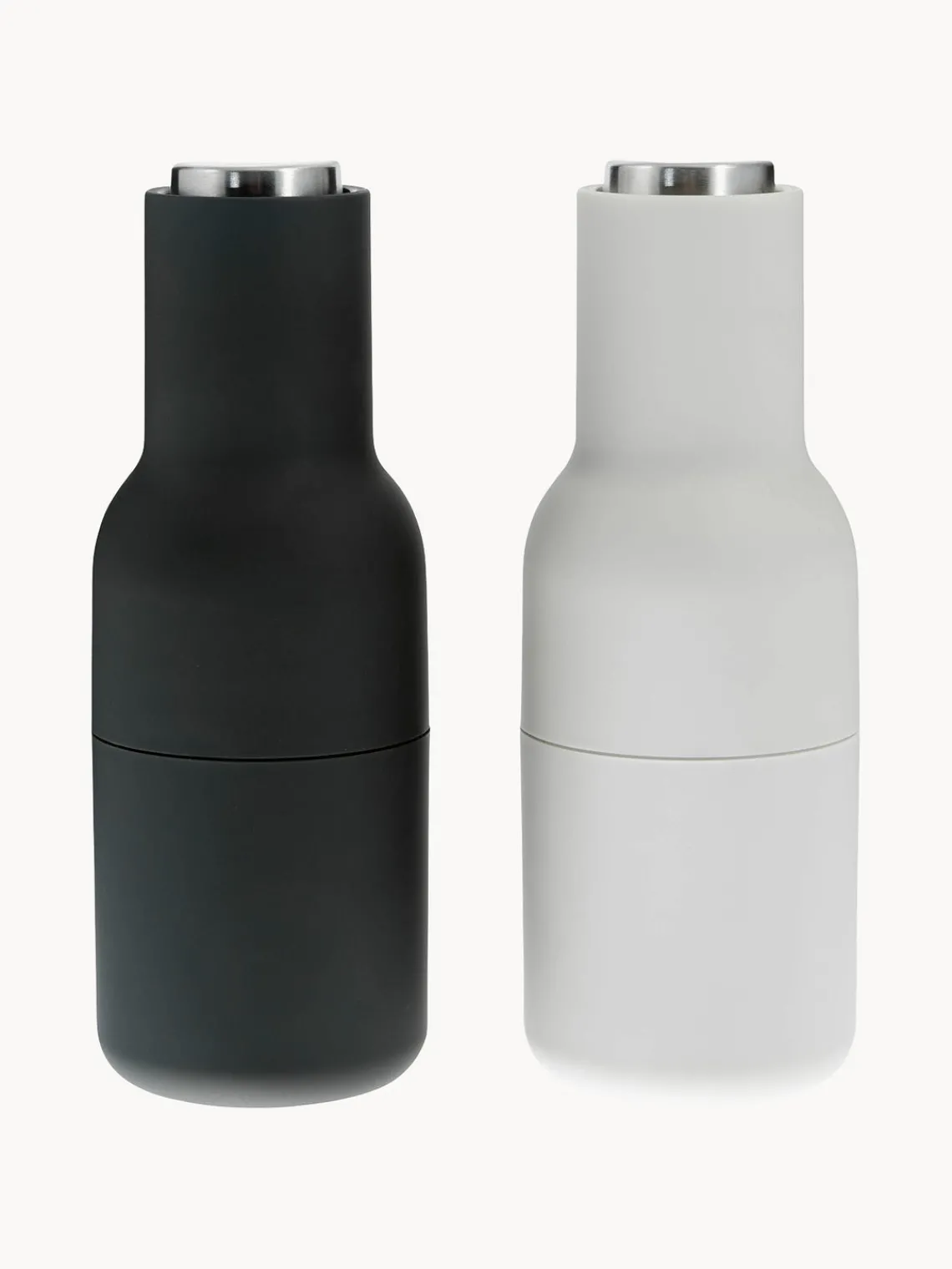 Salero y pimentero de diseño con tapa de acero inoxidable Bottle Grinder, 2 uds. Molinillos De Especias|Molinillos De Especias