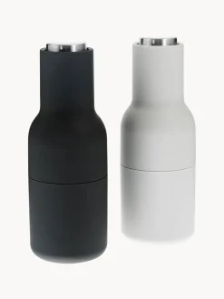 Salero y pimentero de diseño con tapa de acero inoxidable Bottle Grinder, 2 uds. Molinillos De Especias|Molinillos De Especias