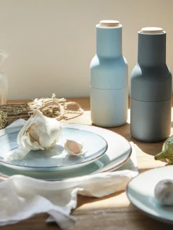 Best Salero y pimentero de diseño con tapa de haya Bottle Grinder, 2 uds. Molinillos De Especias|Molinillos De Especias