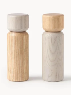 Molinillos De Especias|Molinillos De Especias>Westwing Collection Salero y pimentero de madera de fresno Anis, 2 uds.