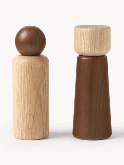 Molinillos De Especias|Molinillos De Especias>Westwing Collection Salero y pimentero de madera de fresno Anis, 2 uds.
