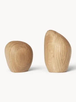Molinillos De Especias|Molinillos De Especias>Ferm Living Salero y pimentero de Cairn, 2 uds. Madera de roble