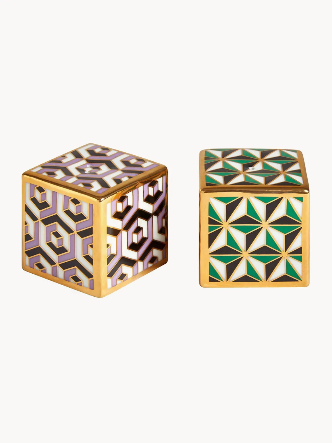 Outlet Salero y pimentero de porcelana Versailles, 2 pzas. Molinillos De Especias|Molinillos De Especias