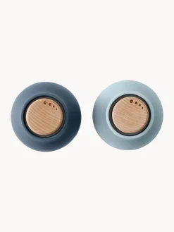 Hot Salero y pimentero pequeños de diseño con tapa de haya Bottle Grinder, 2 uds. Molinillos De Especias|Molinillos De Especias