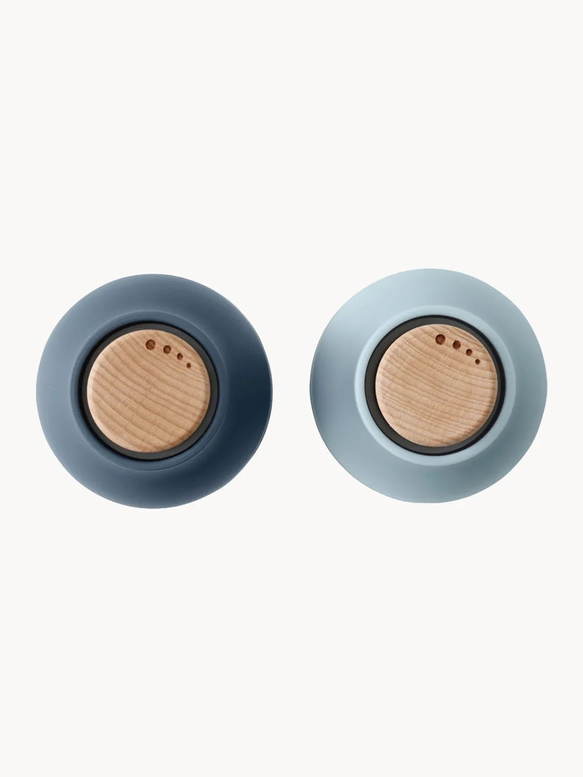 Hot Salero y pimentero pequeños de diseño con tapa de haya Bottle Grinder, 2 uds. Molinillos De Especias|Molinillos De Especias