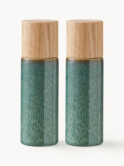 Molinillos De Especias|Molinillos De Especias>BITZ Salero y pimientero , 2 pzas. Verde oscuro jaspeado