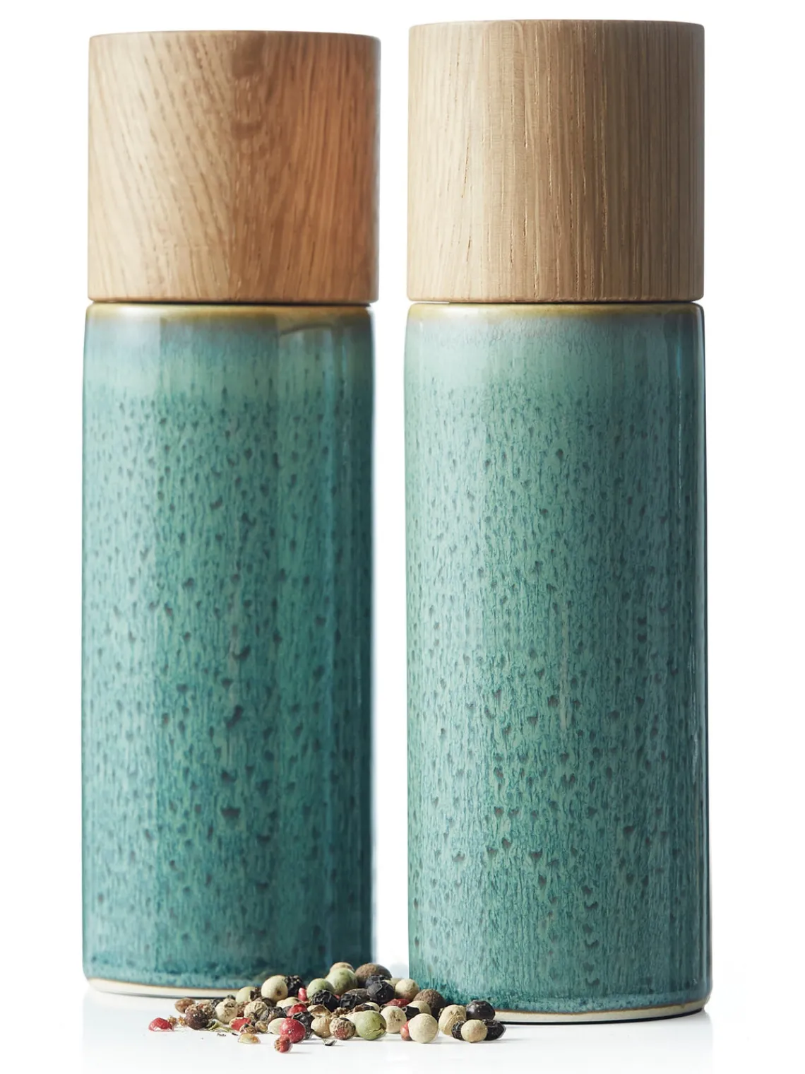 Molinillos De Especias|Molinillos De Especias>BITZ Salero y pimientero , 2 pzas. Verde oscuro jaspeado