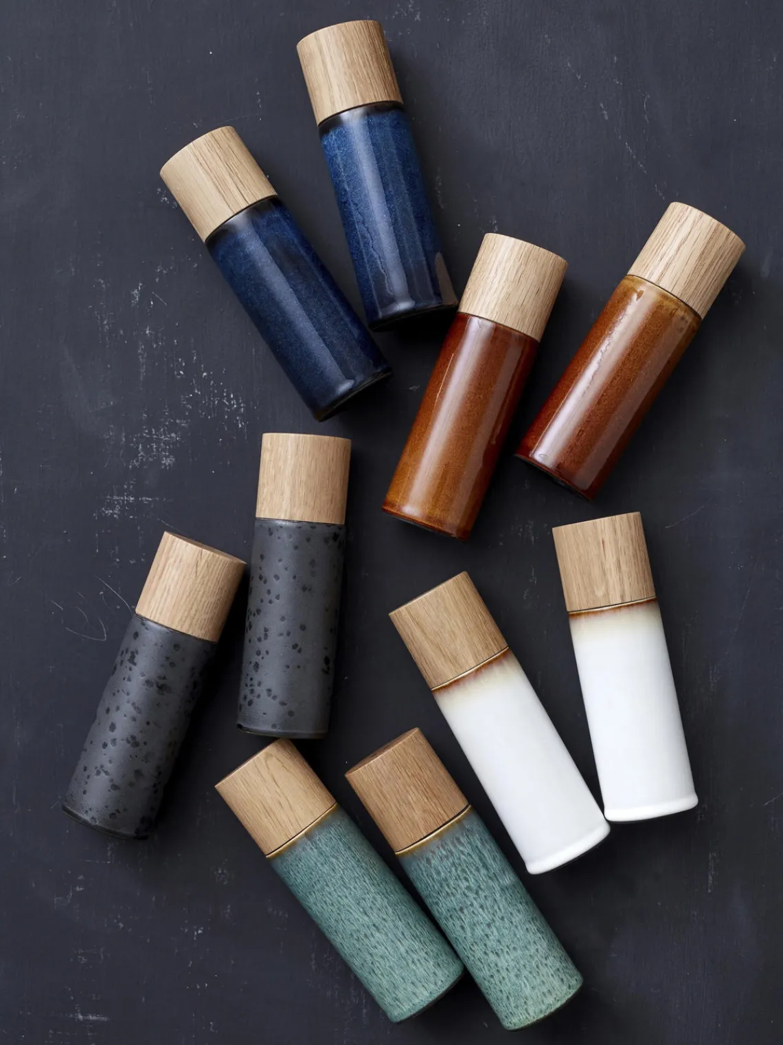 New Salero y pimientero Bizz, 2 pzas. Molinillos De Especias|Molinillos De Especias