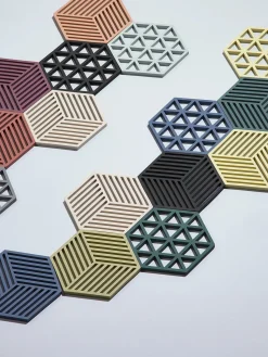 Artículos De Cocina|Utensilios De Cocina>Zone Denmark Salvamanteles de silicona Triangles Negro
