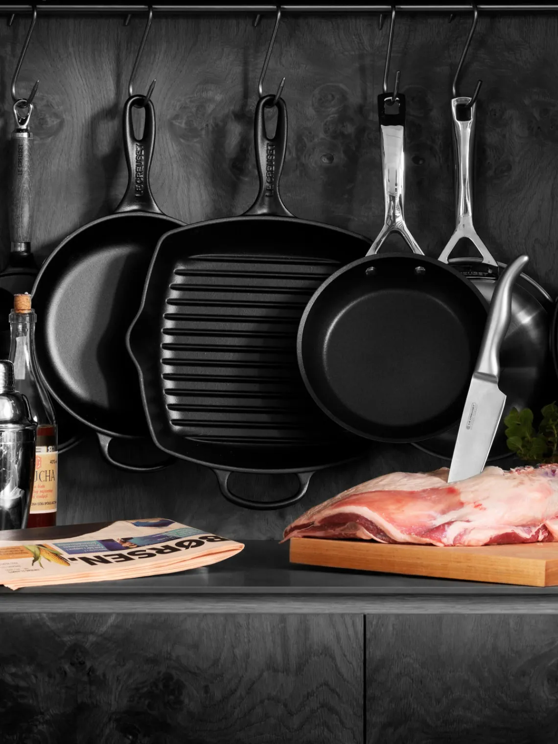 Clearance Sartén skillet cuadrada grill de hierro fundido Signature Collection Sartenes|Sartenes