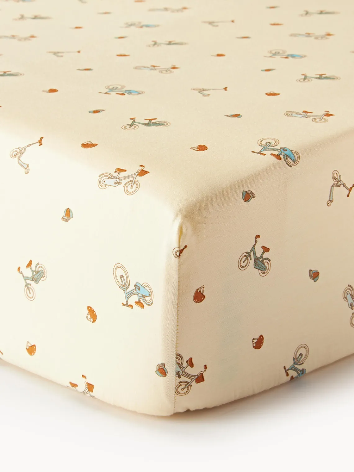 Ropa De Cama Infantil|Decoración Infantil>Cam Cam Copenhagen Sábana bajera de algodón ecológico Bicycles