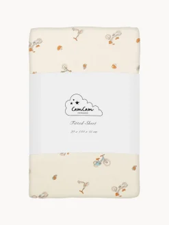 Ropa De Cama Infantil|Decoración Infantil>Cam Cam Copenhagen Sábana bajera de algodón ecológico Bicycles