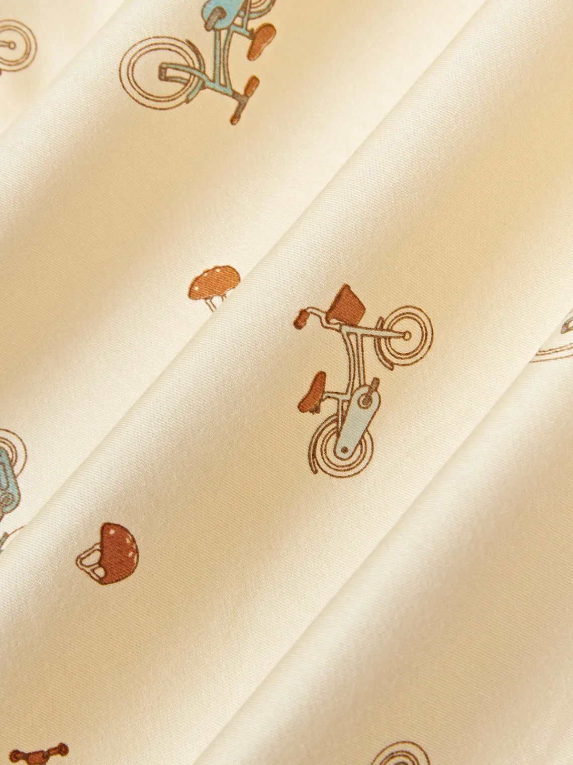 Ropa De Cama Infantil|Decoración Infantil>Cam Cam Copenhagen Sábana bajera de algodón ecológico Bicycles