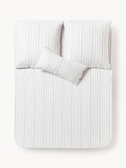 Clearance Sábana encimera de lino lavado con rayas Telma Sábanas|Fundas Nórdicas