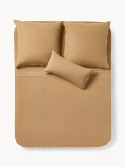 Mantas|Sábanas>Westwing Collection Sábana encimera de lino lavado Airy Marrón claro