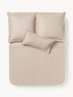 Sábanas|Fundas Nórdicas>Westwing Collection Sábana encimera de lino Linna Marrón claro