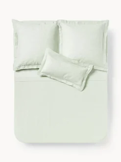 Sábanas|Fundas Nórdicas>Westwing Collection Sábana encimera de lino Linna Verde salvia