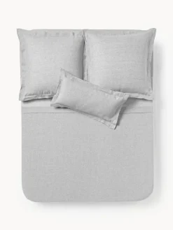 Sábanas|Fundas Nórdicas>Westwing Collection Sábana encimera de lino Linna Gris oscuro