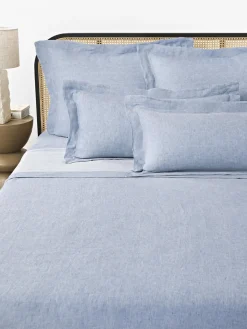 Sábanas|Fundas Nórdicas>Westwing Collection Sábana encimera de lino Linna Gris azulado