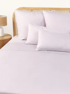 Sábanas|Fundas Nórdicas>Westwing Collection Sábana encimera de percal Elsie Lavanda