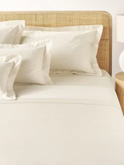 Sábanas|Fundas Nórdicas>Westwing Collection Sábana encimera de satén Premium Beige claro