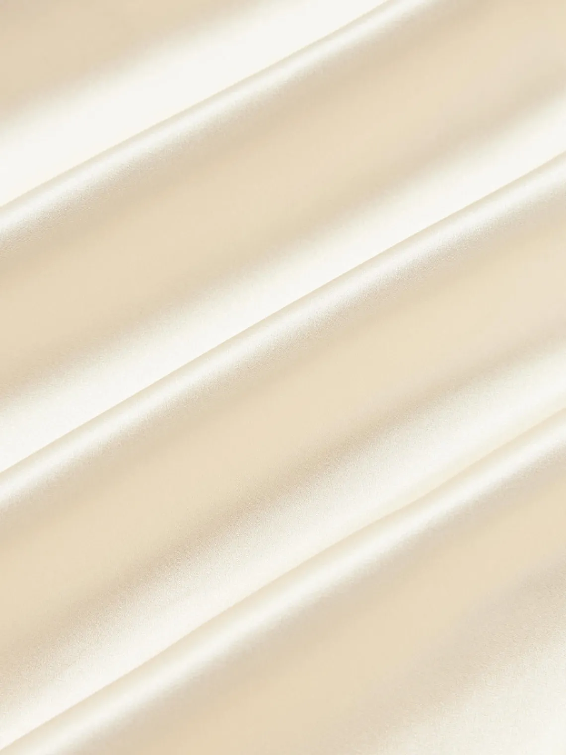 Sábanas|Fundas Nórdicas>Westwing Collection Sábana encimera de satén Sylvie Blanco crema