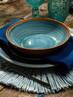 Manteles Individuales|Manteles Individuales>Villa D'Este Home Tivoli Set de 4 manteles individuales Shades Of Stones Azul claro