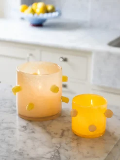 Hot Set de 2 portavelas de vidrio soplado Arlo Candelabros|Jarrones