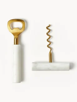 Accesorios De Bar|Vajillas Completas>Westwing Collection Set de abrebotellas de mármol Agata, 2 pzas.