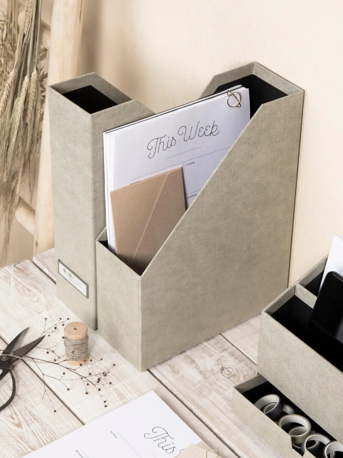 Material De Oficina|Material De Oficina>Bigso Box of Sweden Set de archivadores Viola, 2 uds. Greige