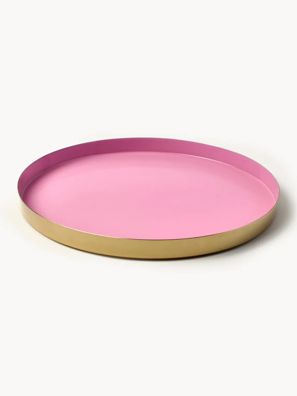 Jarrones|Bandejas Decorativas>Westwing Collection Set de bandejas decorativas Tavi, 3 uds. Rosa, azul petróleo, beige