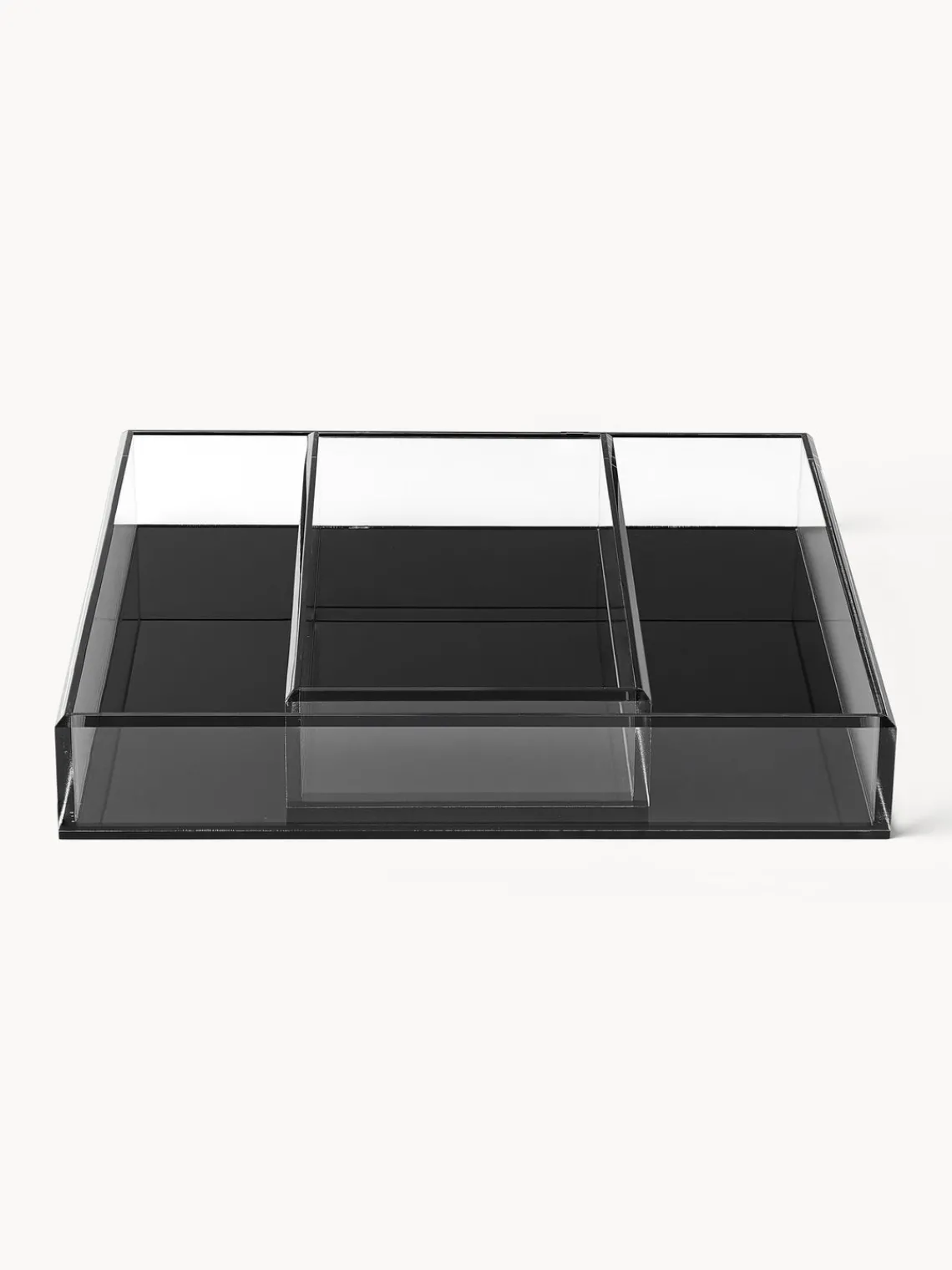 Jarrones|Bandejas Decorativas>Westwing Collection Set de bandejas decorativas Yuki, 2 pzas. Negro