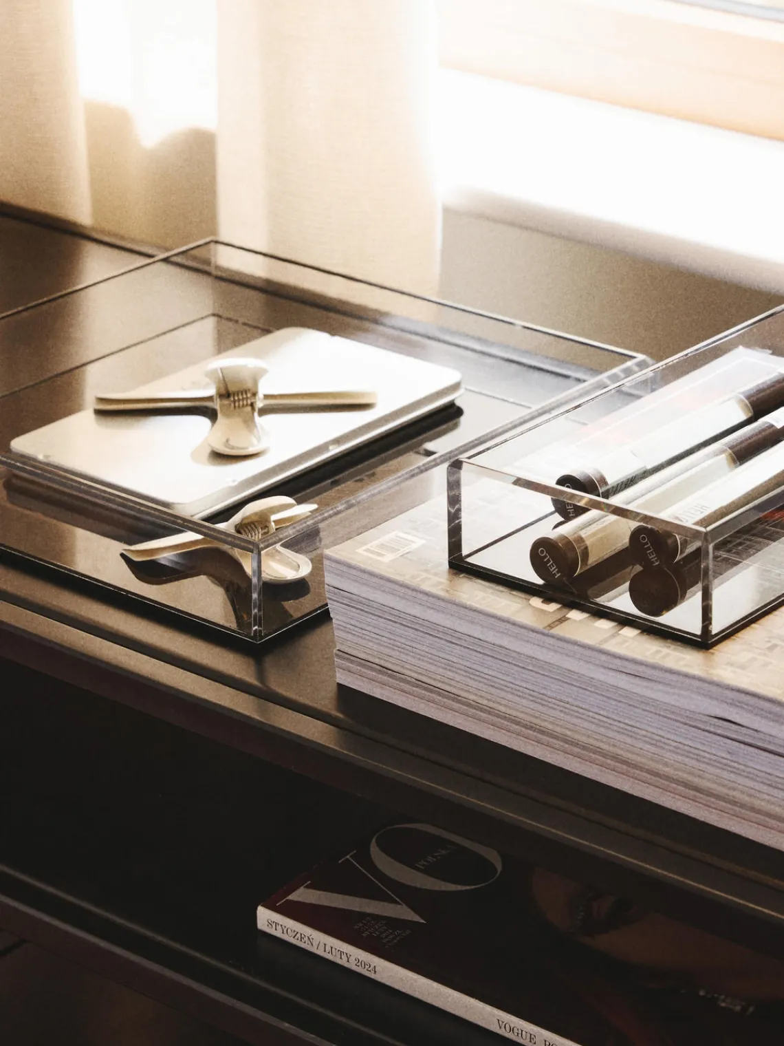 Jarrones|Bandejas Decorativas>Westwing Collection Set de bandejas decorativas Yuki, 2 pzas. Negro