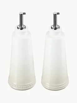 Aceiteras Y Vinagreras|Aceiteras Y Vinagreras>LE CREUSET Set de botellas de aceite y vinagre Cherrish Blanco Off White, beige claro