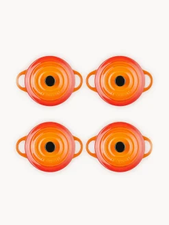 Ollas|Ollas></noscript>LE CREUSET Set de cazuelas pequeñas Mini Cocotte, 4 uds. Tonos naranjas, negro