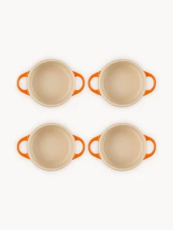 Ollas|Ollas></noscript>LE CREUSET Set de cazuelas pequeñas Mini Cocotte, 4 uds. Tonos naranjas, negro