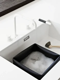 Artículos De Cocina|Utensilios De Cocina>Normann Copenhagen Set de cesto para fregadero y cepillo para vajilla Washing-up, 2 pzas. Negro