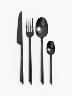 Juego De Cubiertos|Vajillas Completas>SERAX Set de cubiertos cepillados X Kelly Wearstler Dune, 24 pzas. Negro mate