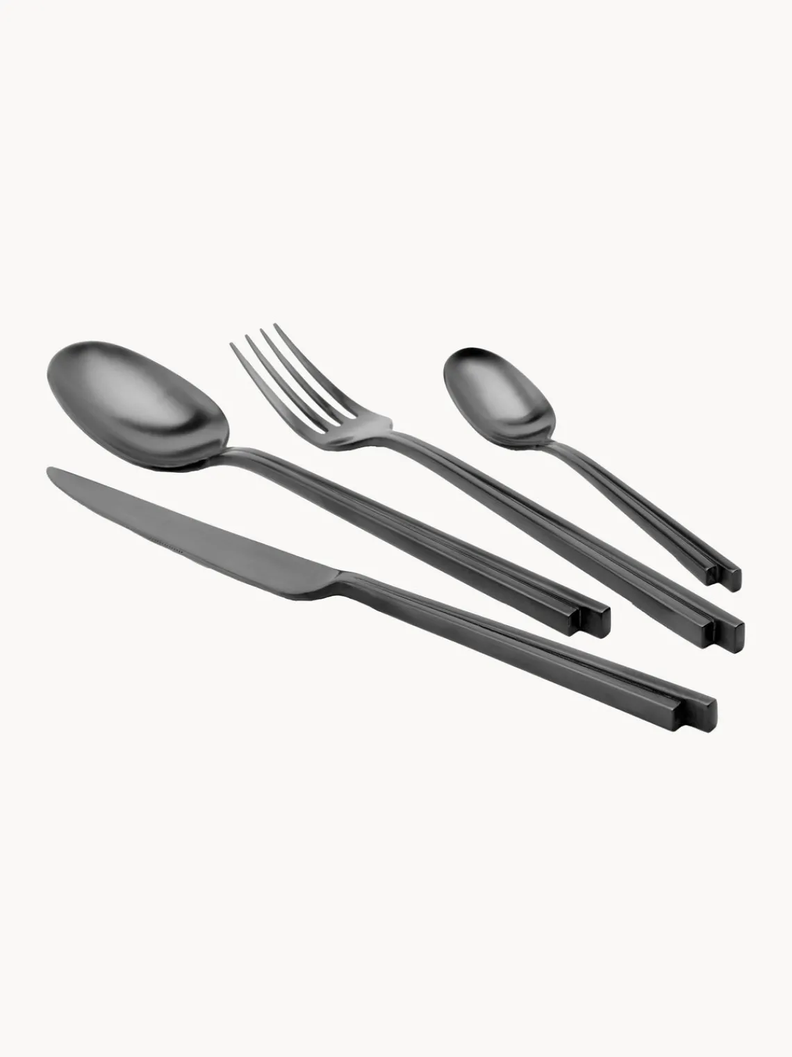 Juego De Cubiertos|Vajillas Completas>SERAX Set de cubiertos cepillados X Kelly Wearstler Dune, 24 pzas. Negro mate