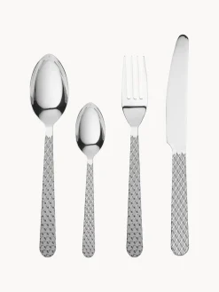 Online Set de cubiertos con mango acanalado Rhombe, 4 comensales, 16 pzas. Juego De Cubiertos|Vajillas Completas