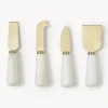 Cuchillos De Cocina Y Bloques|Cuchillos De Queso>Westwing Collection Set de cuchillos de queso de mármol Agata, 4 uds.