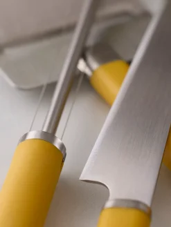 Cuchillos De Cocina Y Bloques|Cuchillos De Cocina></noscript>Rosti Set de cuchillos y cortador de queso Emma, 3 pzas. Amarillo sol, plateado