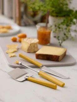 Cuchillos De Cocina Y Bloques|Cuchillos De Cocina></noscript>Rosti Set de cuchillos y cortador de queso Emma, 3 pzas. Amarillo sol, plateado