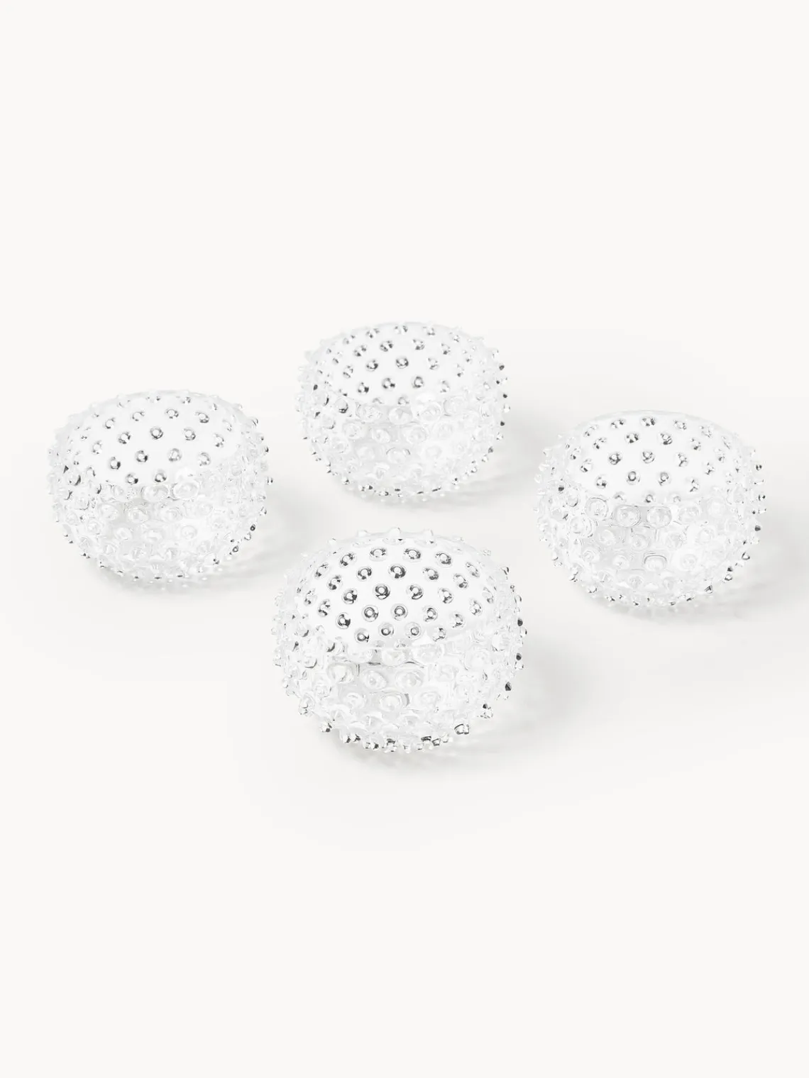 Hot Set de cuencos soplados Hobnail, 4 uds. Cuencos Aperitivos|Vajillas Completas