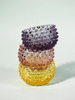 Discount Set de cuencos soplados Hobnail, 4 uds. Cuencos Aperitivos|Vajillas Completas