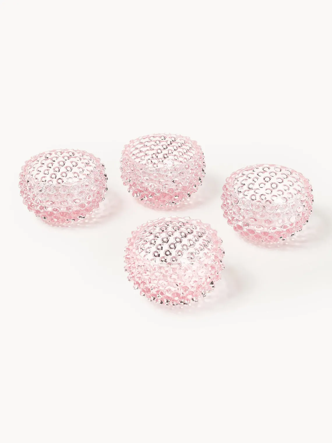 Discount Set de cuencos soplados Hobnail, 4 uds. Cuencos Aperitivos|Vajillas Completas
