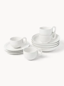 Set de desayuno artesanal Stevns, 4 comensales (12 pzas.) Menaje De Mesa