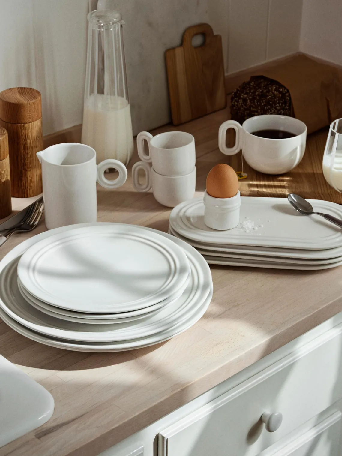 Set de desayuno artesanal Stevns, 4 comensales (12 pzas.) Menaje De Mesa