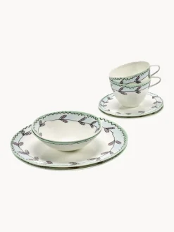 Outlet Set de desayuno Flores de Medianoche, 2 comensales (6 pzas.) Vajillas Completas|Menaje De Mesa